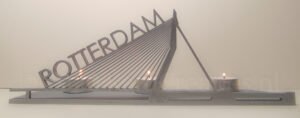 Erasmusbrug - Rotterdam - waxinelichthouder