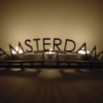 Magere brug Amsterdam - waxinelichthouder