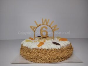 Verjaardagstaartnaam simpel versiering