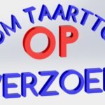 Custom Taarttopper op Verzoek.