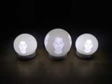 Verlichte Fotobollen Harsversie Ø8.5cm & Ø10.5cm