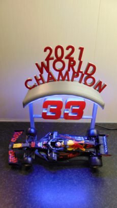 Formule 1 modelautohouder (max verstappen jumbo auto 1:24 2021 versie)